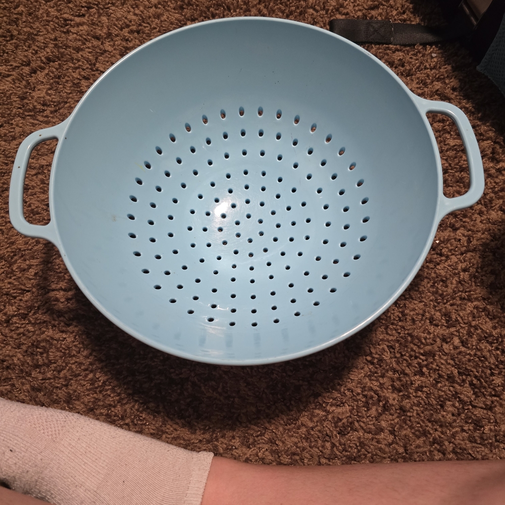 Light Blue Colander with Handles